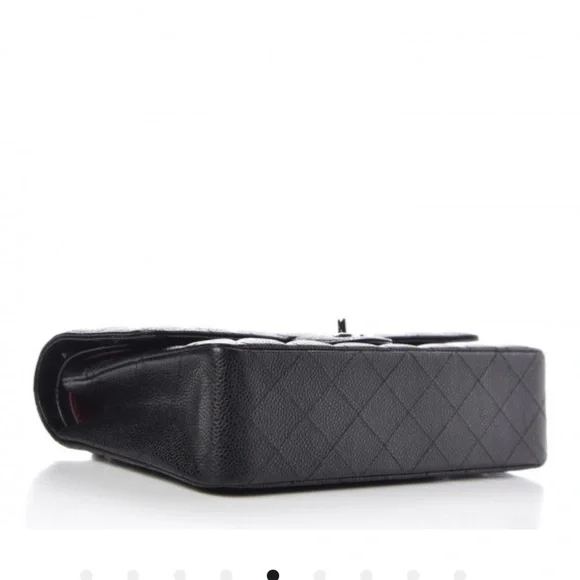 Authentic CHANEL Caviar Medium Double Flap Bag - Picture 3 of 8